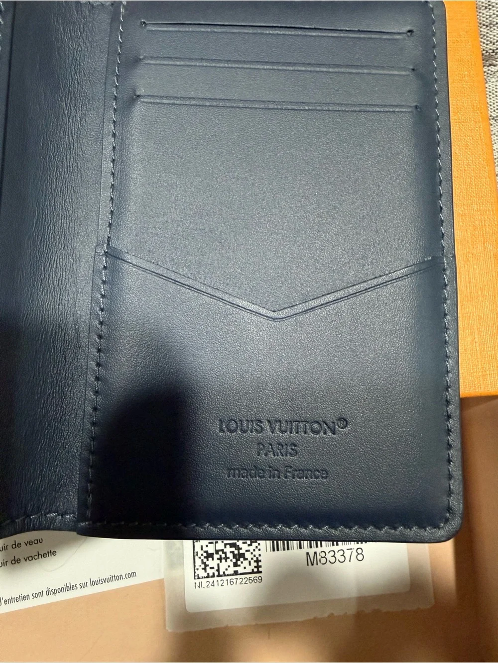 LV Monogram Leather Pocket Organizer